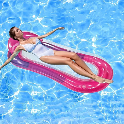 AquaRest Inflatable Floating Bed with Backrest