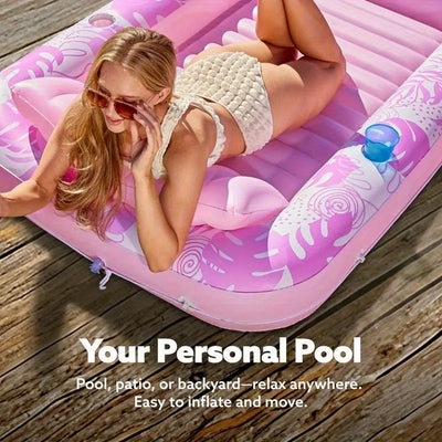 SunLuxe Inflatable Tanning Pool Lounger