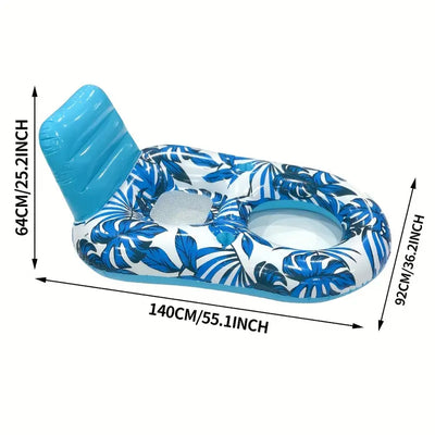 FloatEase Inflatable Pool Chair for Adults