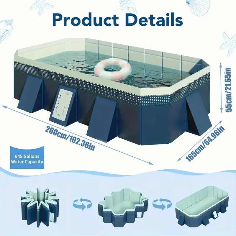 AquaLounge Adult Folding Pool