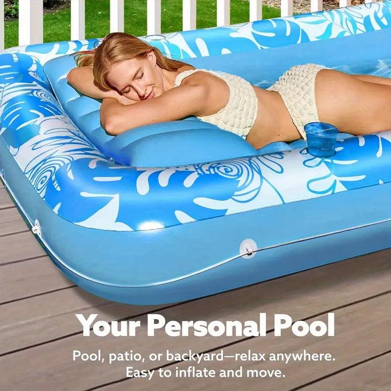 SunLuxe Inflatable Tanning Pool Lounger