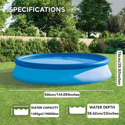 AquaTitan Heavy Duty Inflatable Pool