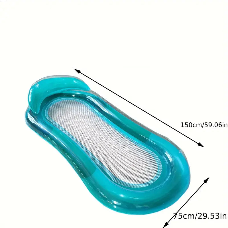 AquaRest Inflatable Floating Bed with Backrest